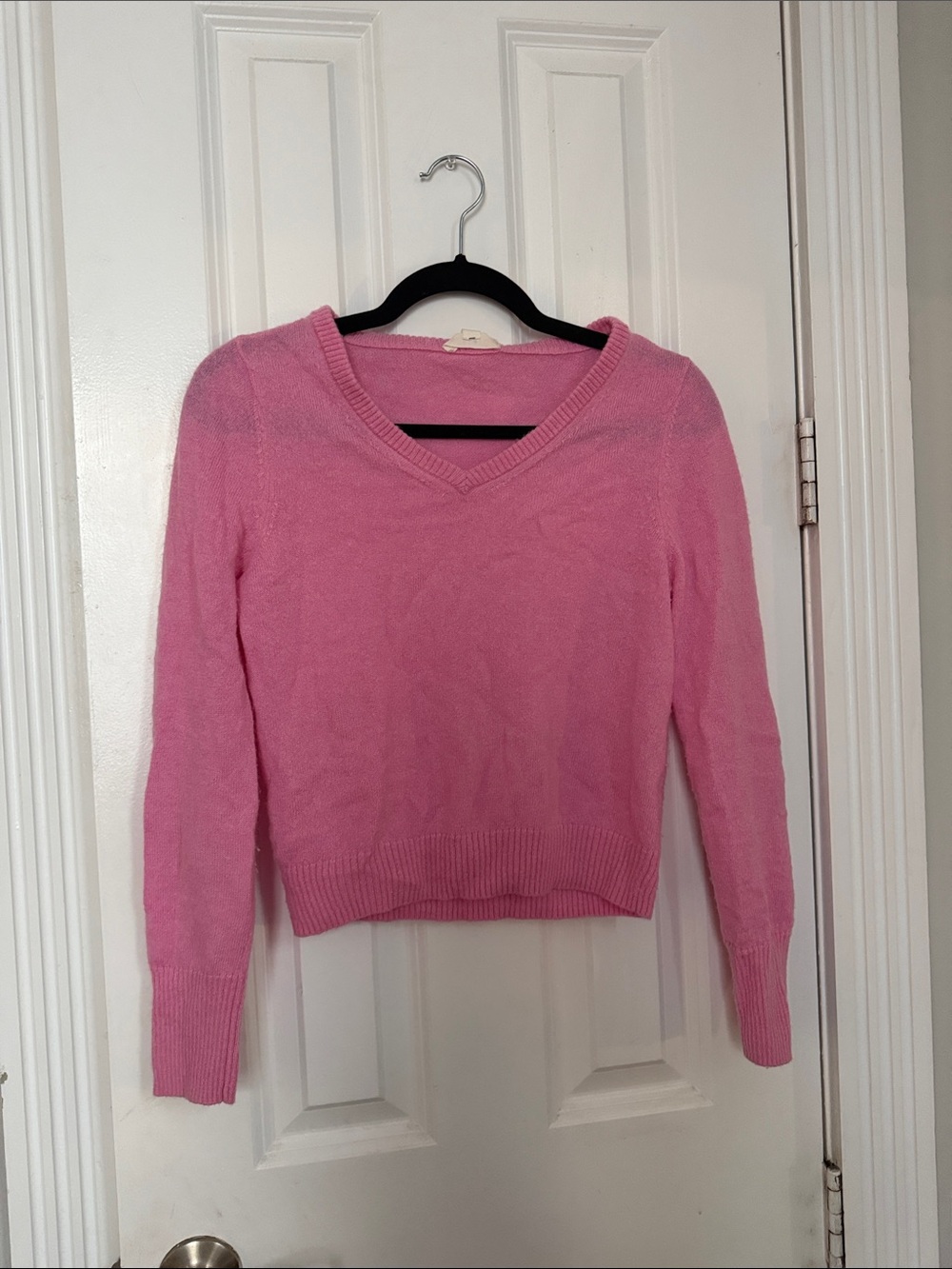 Roller Rabbit Alpaca Wool Blend Pink V Neck Pullover Sweater XS